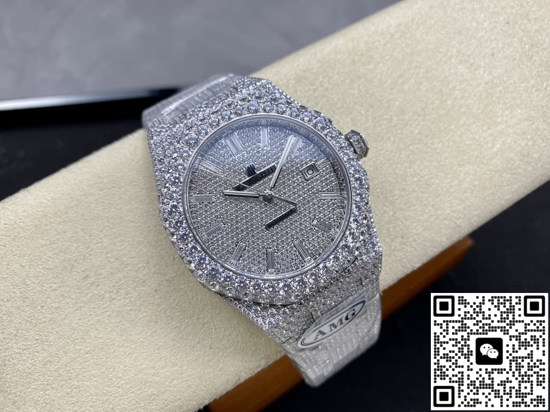 Audemars Piguet Royal Oak 15400ST.011 AMG Factory Diamond Bezel