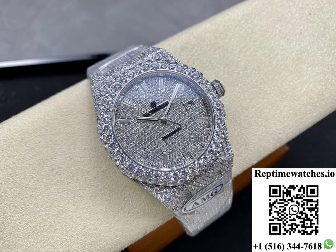 Audemars Piguet Royal Oak 15400ST.011 AMG Factory Diamond Bezel