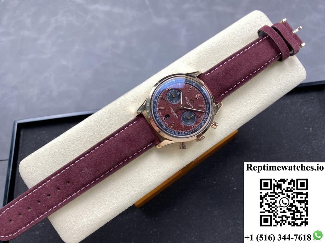 Breitling Premier RB01181A1Q1X1 BLS factory stainless steel bezel