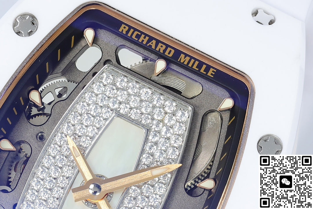 Richard Mille Ladies RM07-01 ZF Factory White Rubber