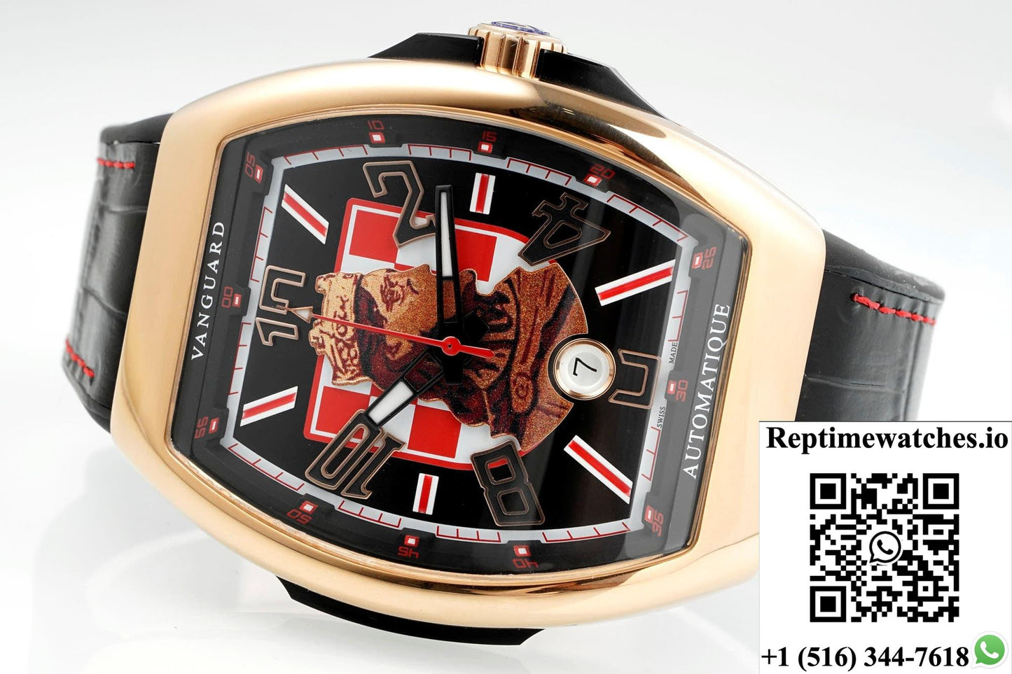Franck Muller Vanguard ABF factory rose gold crown