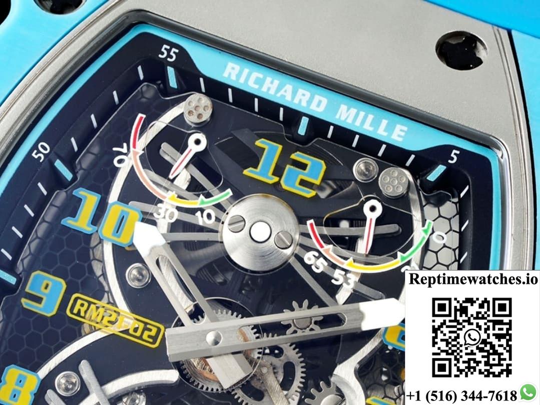 Richard Miller RM21-02 NEW Factory Tourbillon Blue Strap