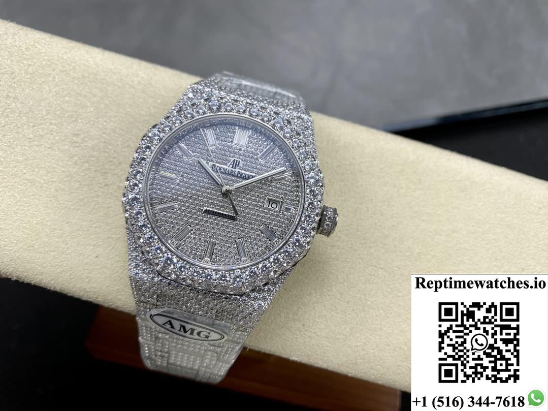 Audemars Piguet Royal Oak 15400ST.011 AMG Factory Diamond Bezel