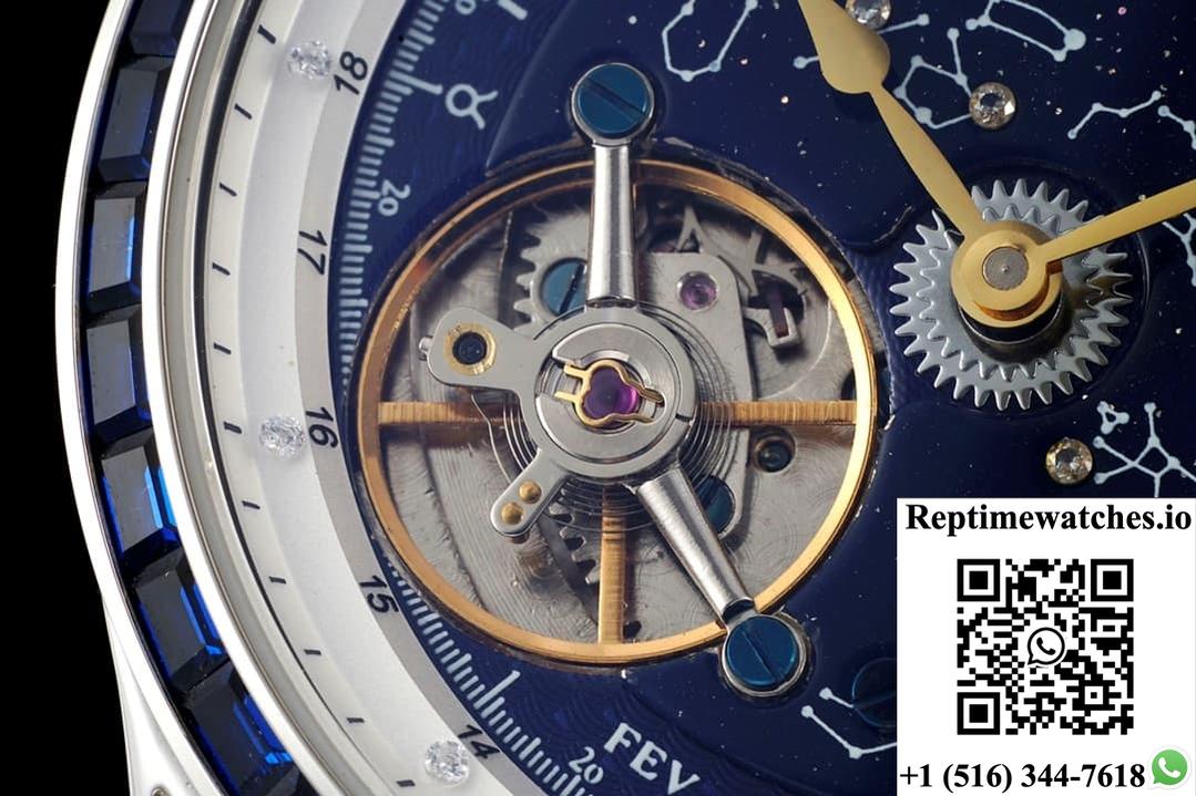 Jaeger-Lecoultre Master Rms Factory Tourbillon Blue Dial-Rep Time Watches
