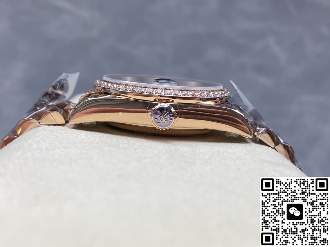 Rolex Day-Date M128345rbr-0045 8+ Factory Diamond Bezel