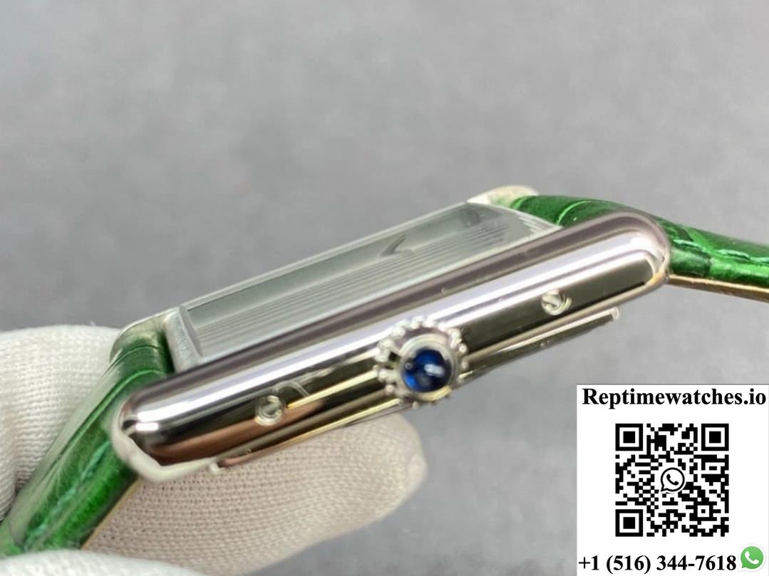 Cartier Tank WSTA0056 F1 Factory Stainless Steel Bezel