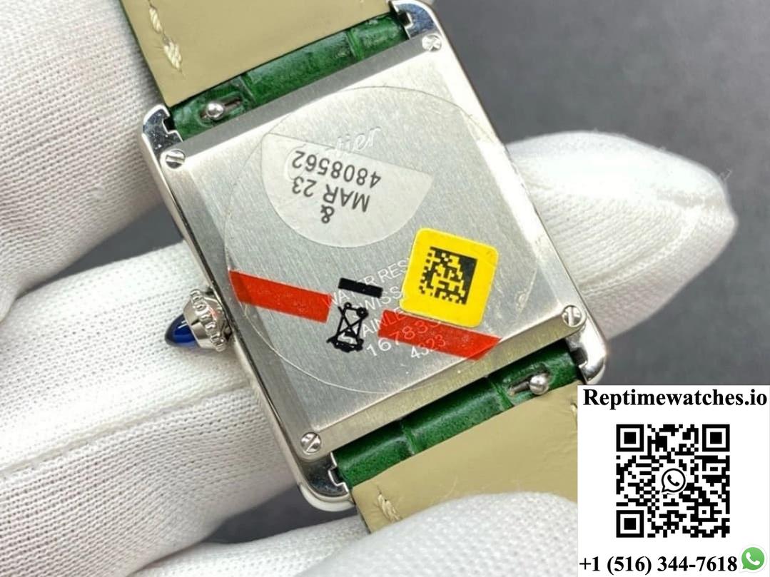 Cartier Tank WSTA0056 F1 Factory Stainless Steel Bezel