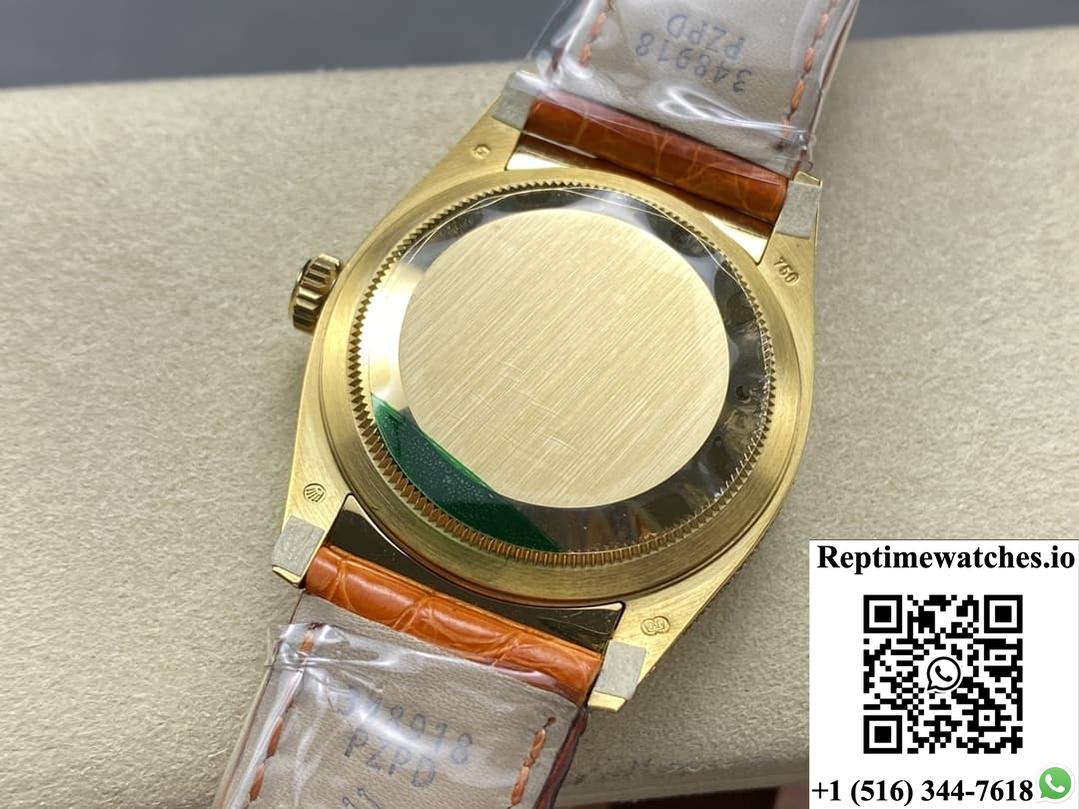 Rolex Oyster Perpetual M128158RBR-0002 8+ Factory Alligator Leather Strap