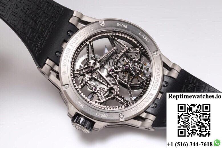 Roger Dubuis Excalibur Rddbex0479 New Factory Tourbillon Titanium Bezel-Rep Time Watches