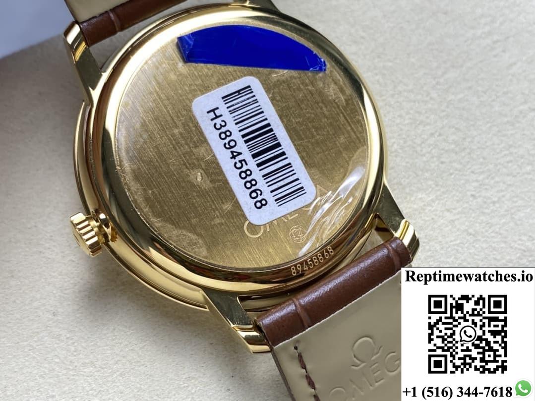 Omega De Ville 424.53.40.20.52.001 N1 factory hour markers with diamonds