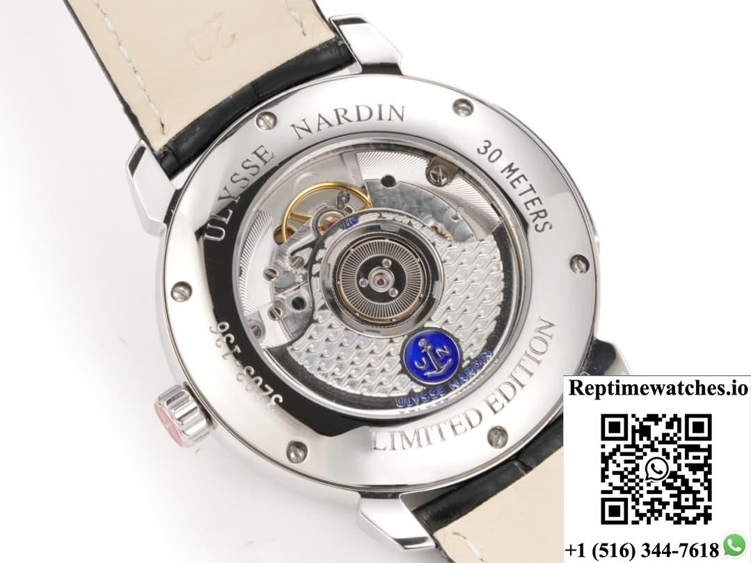Ulysse Nardin Classico 3203-136LE-9A FL factory stainless steel bezel