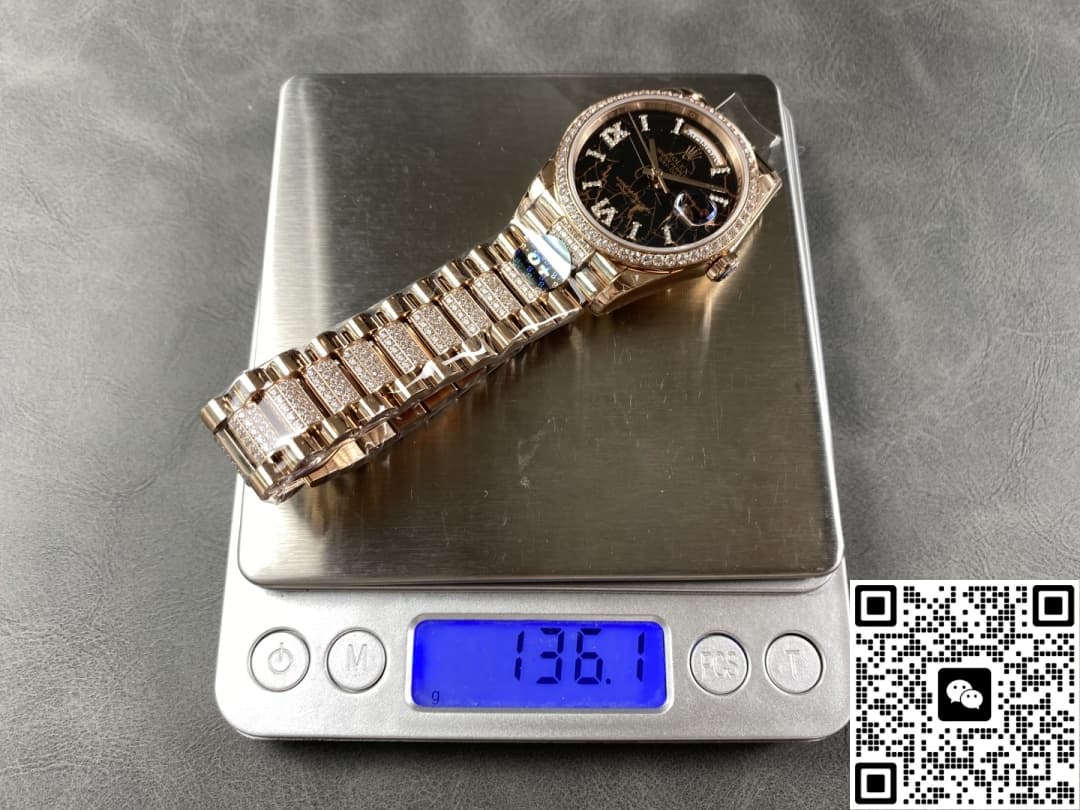 Rolex Day-Date M128345rbr-0045 8+ Factory Diamond Bezel
