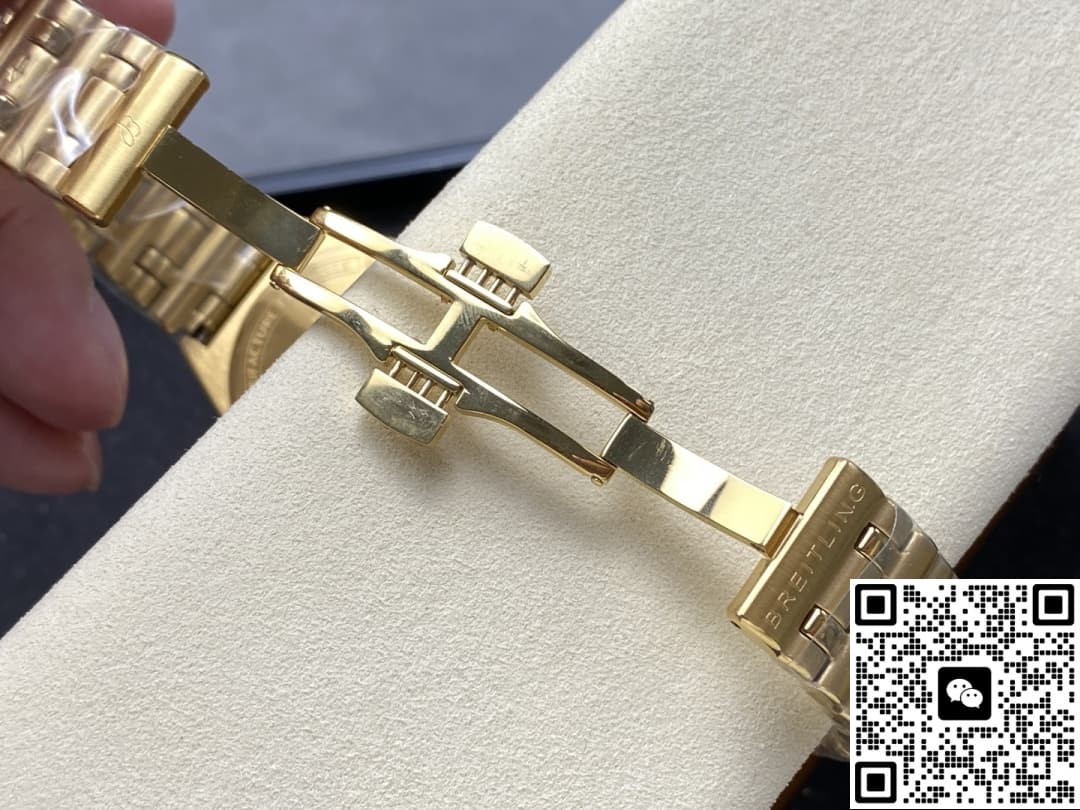 Breitling Chronomat K103801A1A1K1 BLS factory gold color crown