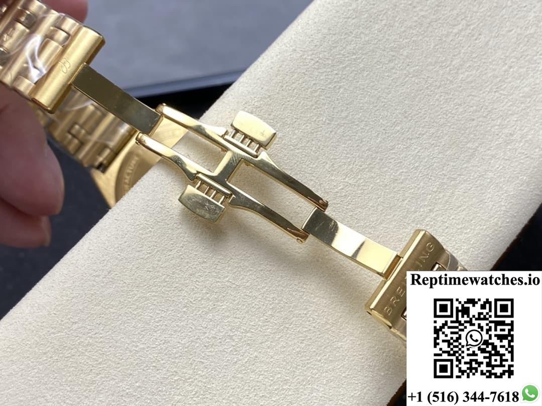 Breitling Chronomat K103801A1A1K1 Bls Factory Gold Color Crown-Rep Time Watches