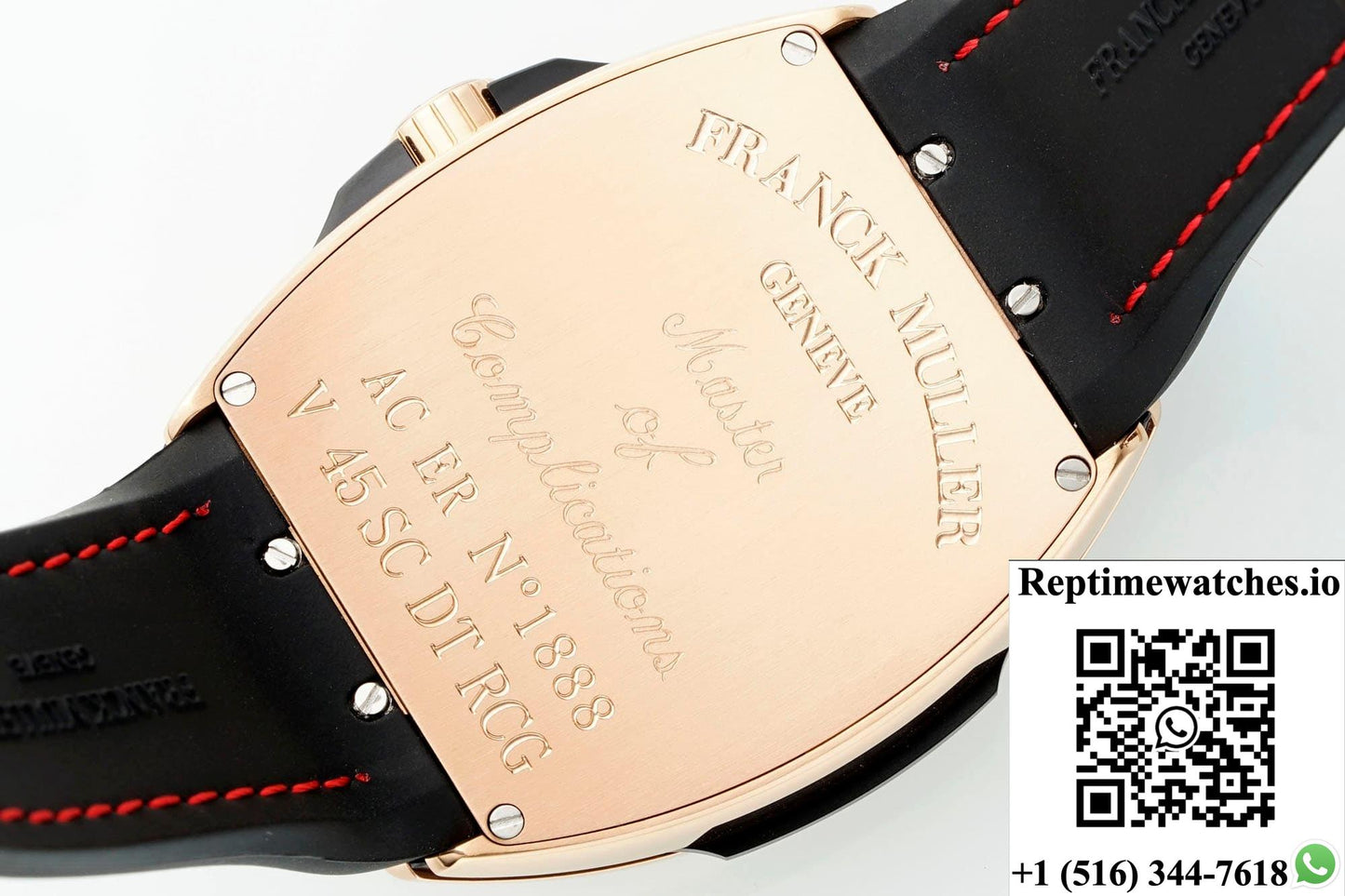 Franck Muller Vanguard ABF factory rose gold crown