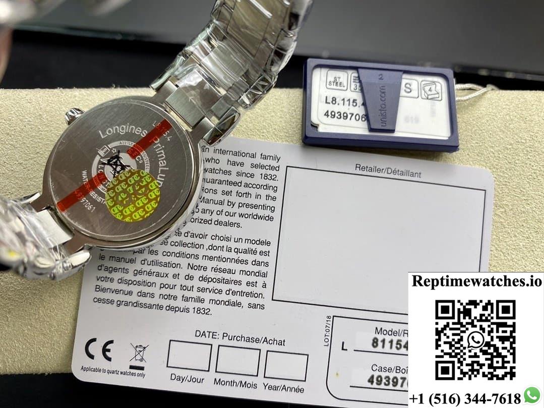 Longines Elegant L8.116.4.71.6 GS Factory Stainless Steel Bezel