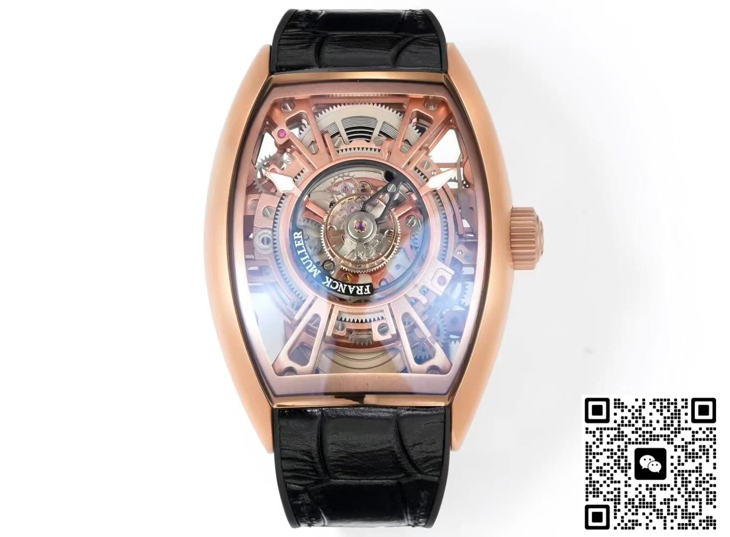 Franck Muller V45 NEW Factory Tourbillon Black Strap