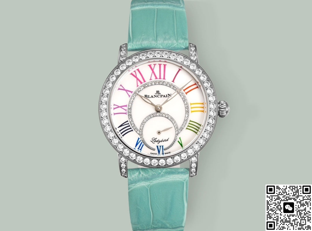 Blancpain Ladybird 3661A-1954-55B V+ Factory Green Strap