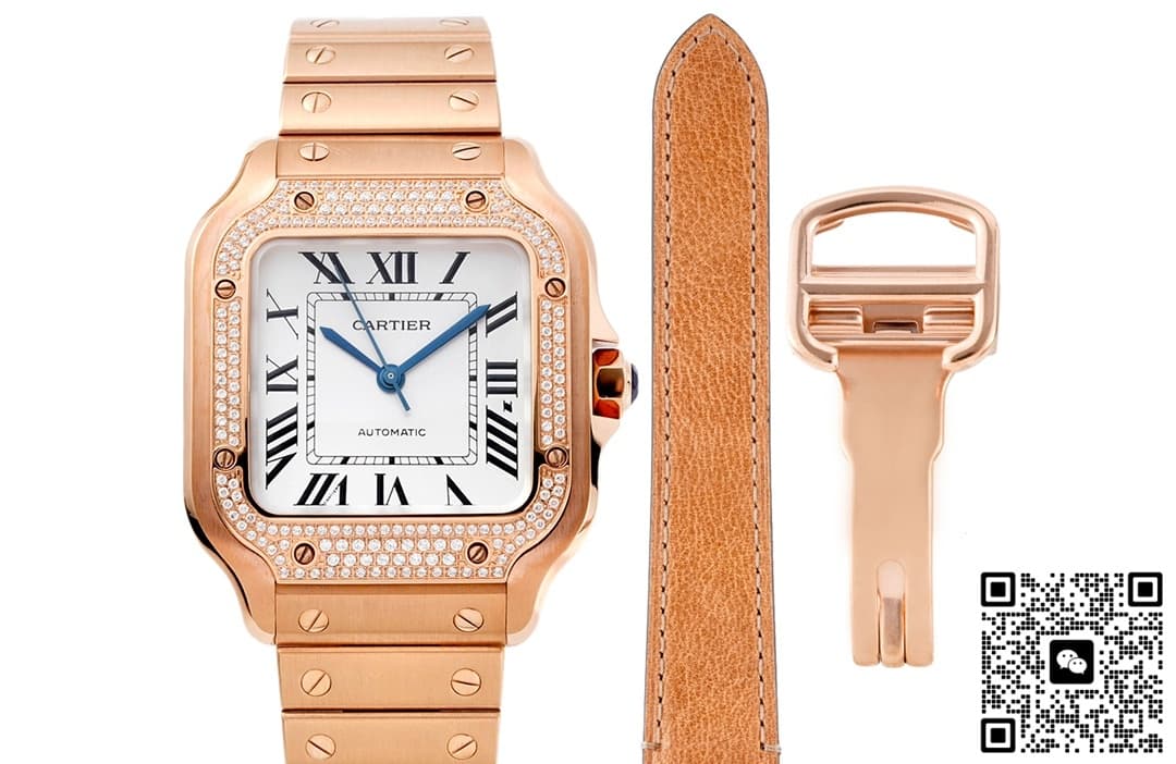 Cartier Santos WJSA0009 BV factory square dial