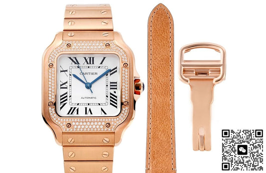 Cartier Santos WJSA0009 BV factory square dial