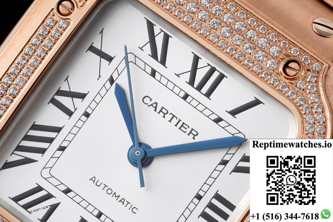 Cartier Santos WJSA0009 BV factory square dial