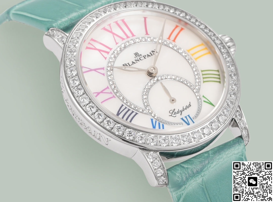 Blancpain Ladybird 3661A-1954-55B V+ Factory Green Strap