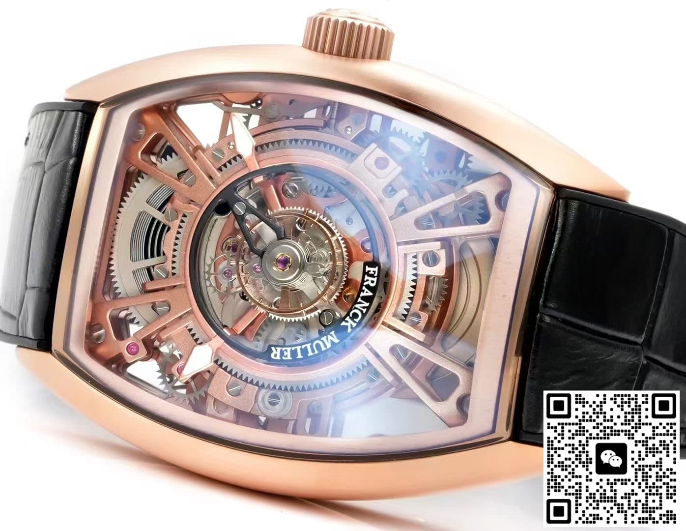Franck Muller V45 NEW Factory Tourbillon Black Strap