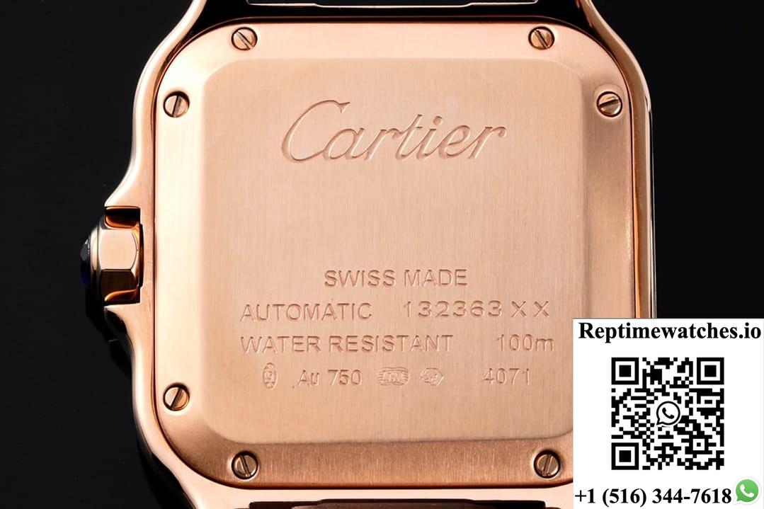 Cartier Santos WJSA0009 BV factory square dial
