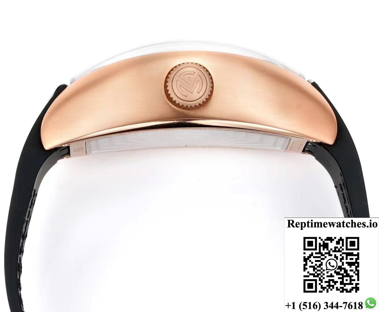 Franck Muller V45 NEW Factory Tourbillon Black Strap