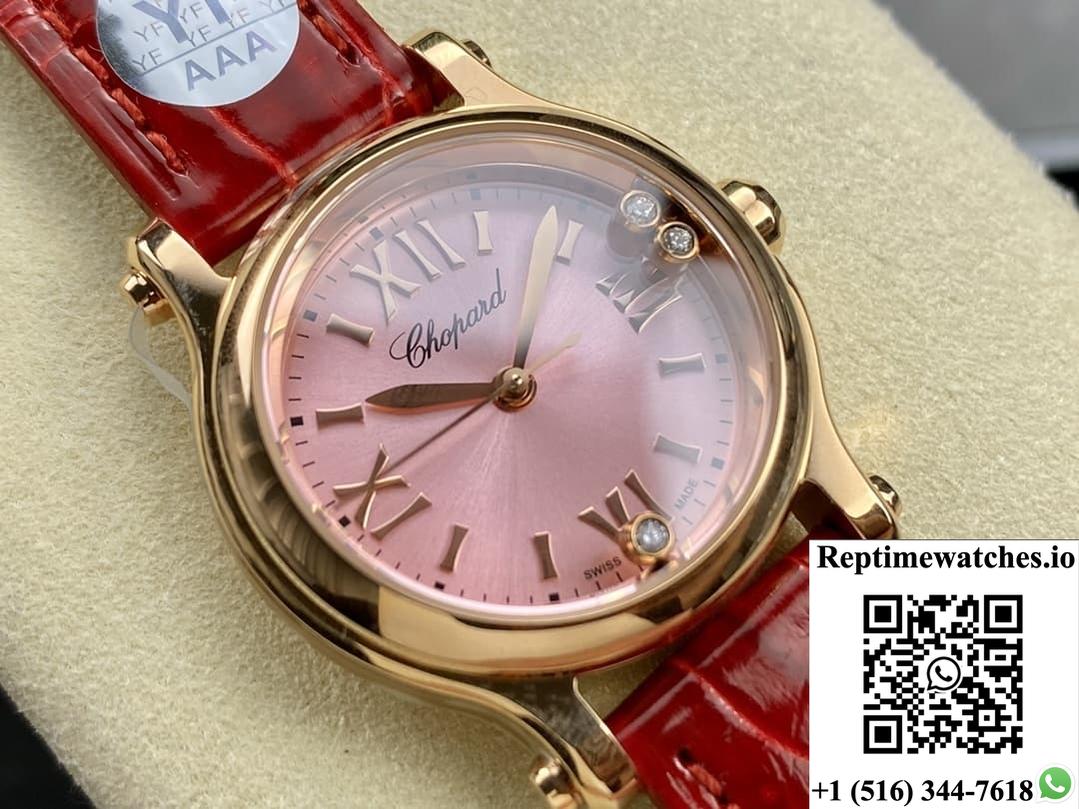 Chopard Happy Sport 278590-3012 Yf Factory Stick-Shaped Hour Markers-Rep Time Watches