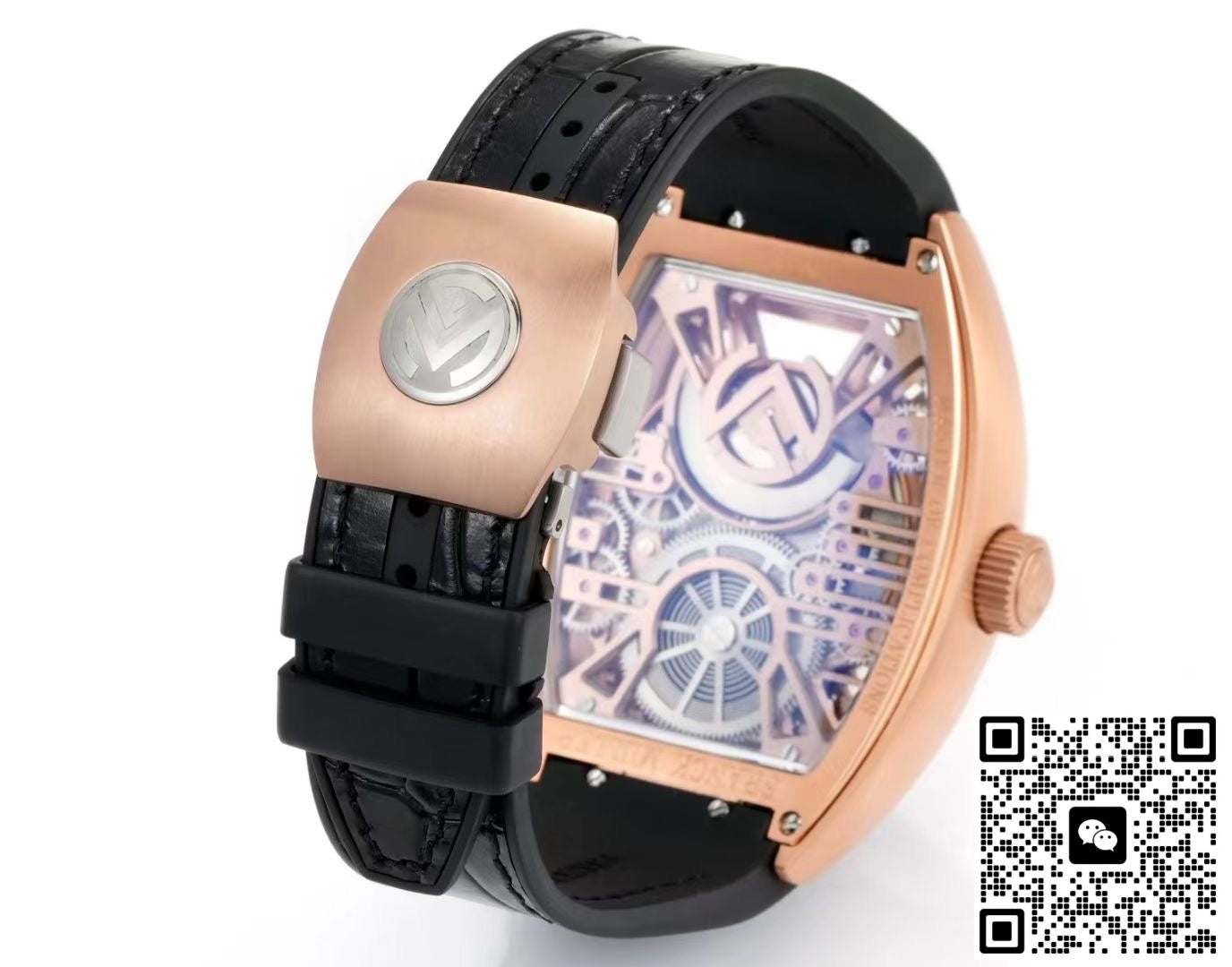 Franck Muller V45 NEW Factory Tourbillon Black Strap
