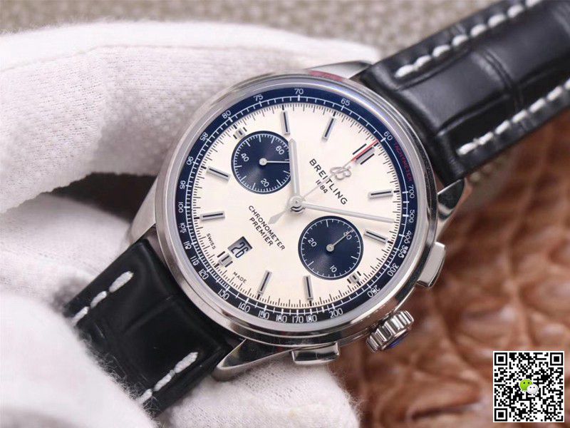 Breitling PREMIER B01 Chronograph AB0118221G1P1 GF Factory Silver Dial