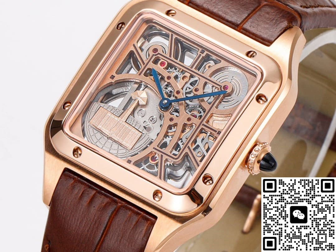 Cartier Santos WHSA0030 CLG Factory Rose Gold Buckle