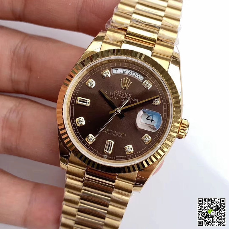 Rolex Day-Date M128238-0022 Yellow Gold EW Factory Gray Dial