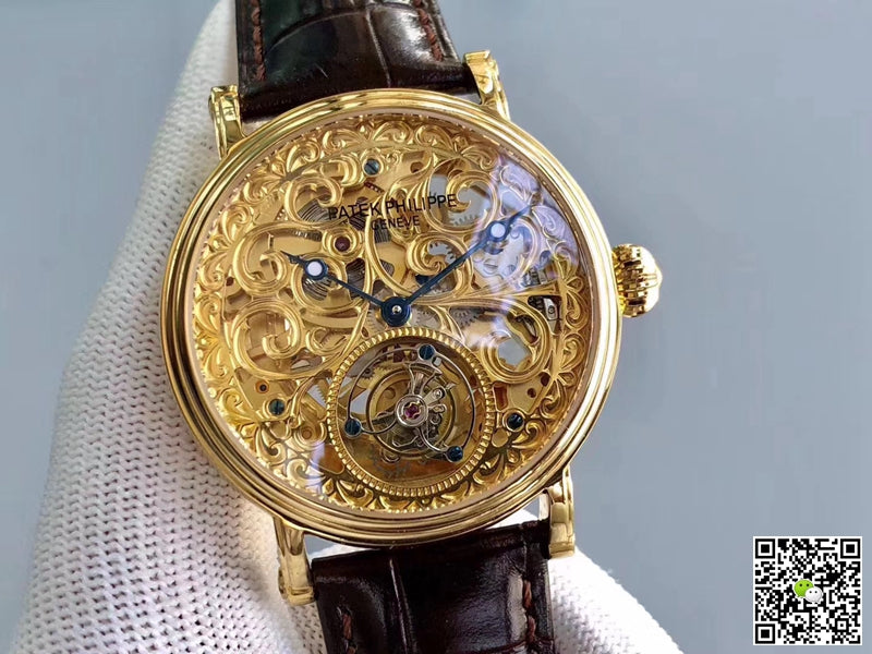 Patek Philippe Tourbillon Yellow Gold Skeleton Dial