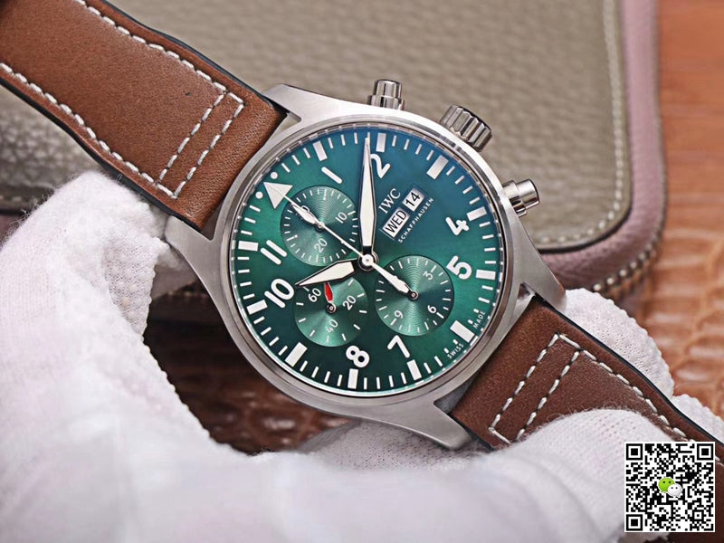 IWC Pilot Chronograph IW377726 ZF Factory Green Dial