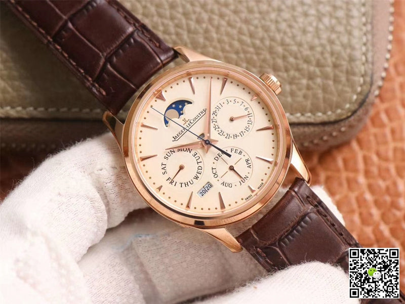Jaeger-LeCoultre Master Ultra Thin Moon Perpetual Calendar 1302520 V9 Factory Rose Gold Case