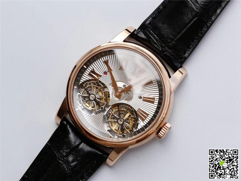 Roger Dubuis Hommage RDDBHO0562 Double Flying tourbillon JB Factory Silver Dial