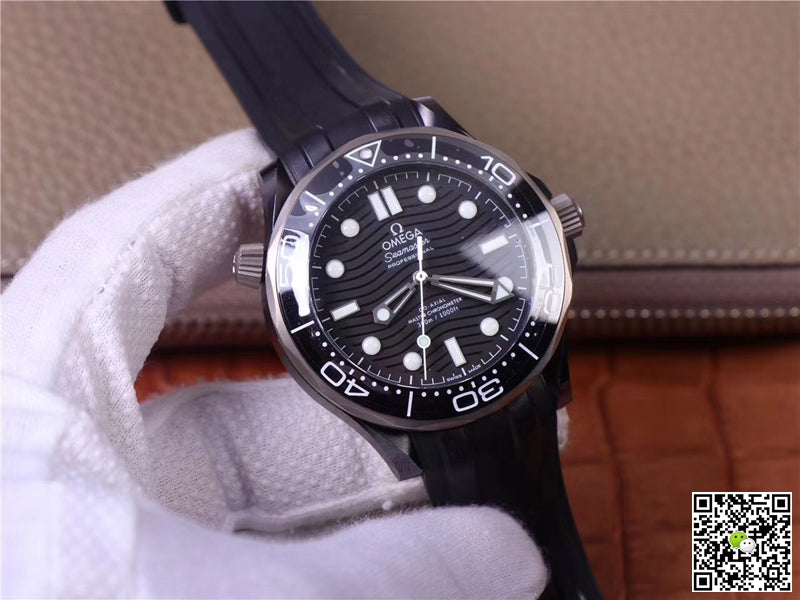 Omega Seamaster Diver 300M Black Ceramic 210.92.44.20.01.001 VS Factory Black Dial