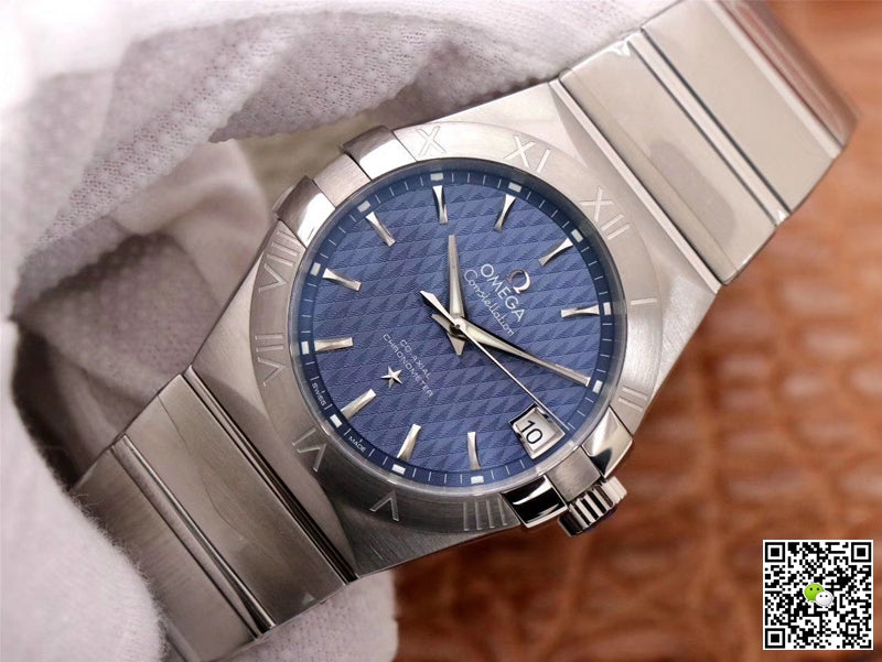Omega Constellation Co-Axial 38MM 123.10.38.21.03.001 VS Factory Blue Dial