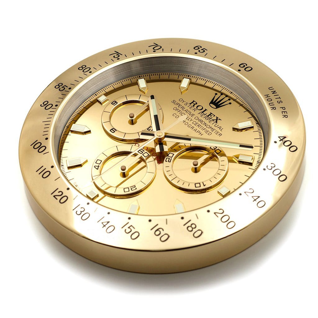 ROLEX WALL CLOCK - DAYTONA - RL-210 EDITION - DELUXE METAL WALL CLOCK