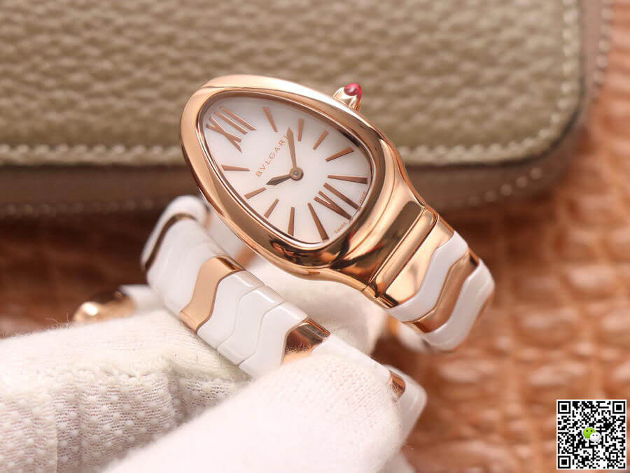 Bvlgari Serpenti BV Factory Ceramic White Dial