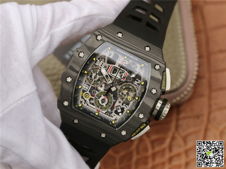 Richard Mille RM11-03 KV Factory Black Carbon Fiber Case