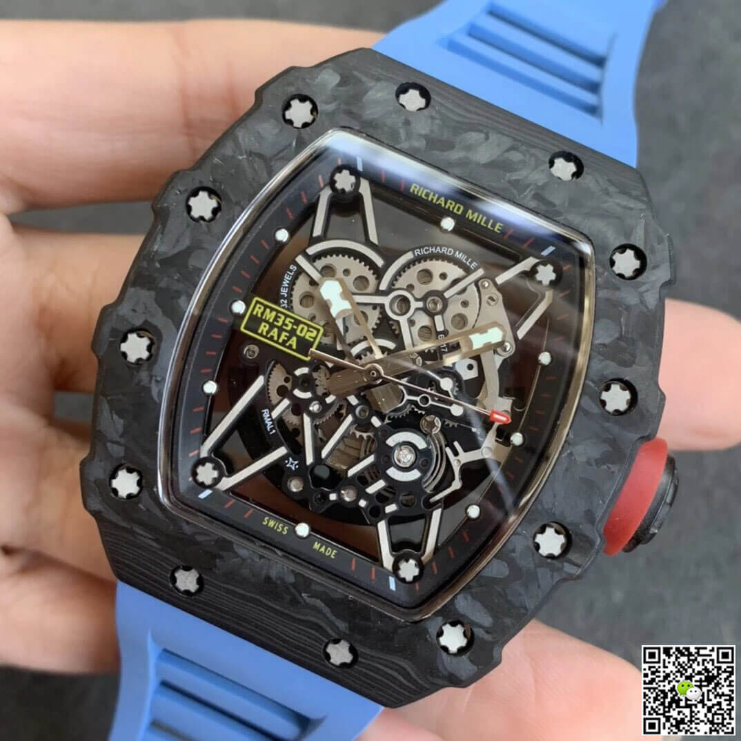 Richard Mille RM35-02 KV Factory V3 Carbon Fiber Shell Hollow Dial