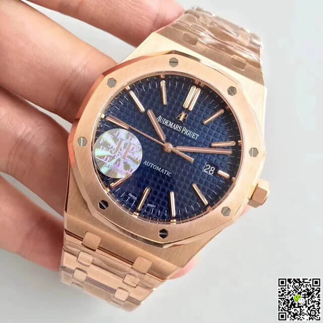 Audemars Piguet Royal Oak 15400OR.OO.1220OR.03 JF Factory Rose Gold Blue Dial