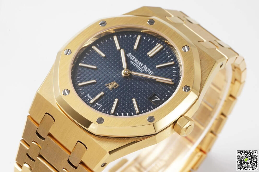 Audemars Piguet Royal Oak 15202BA.OO.1240BA.01 KZ Factory Yellow Gold Blue Dial