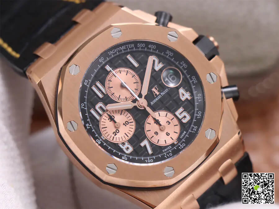 Audemars Piguet Royal Oak Offshore 26470OR JF Factory Rose Gold Black Dial
