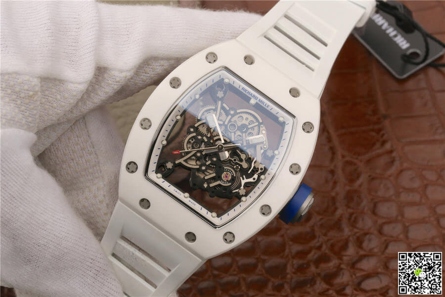 Richard Mille RM055 KV Factory White Ceramic Case