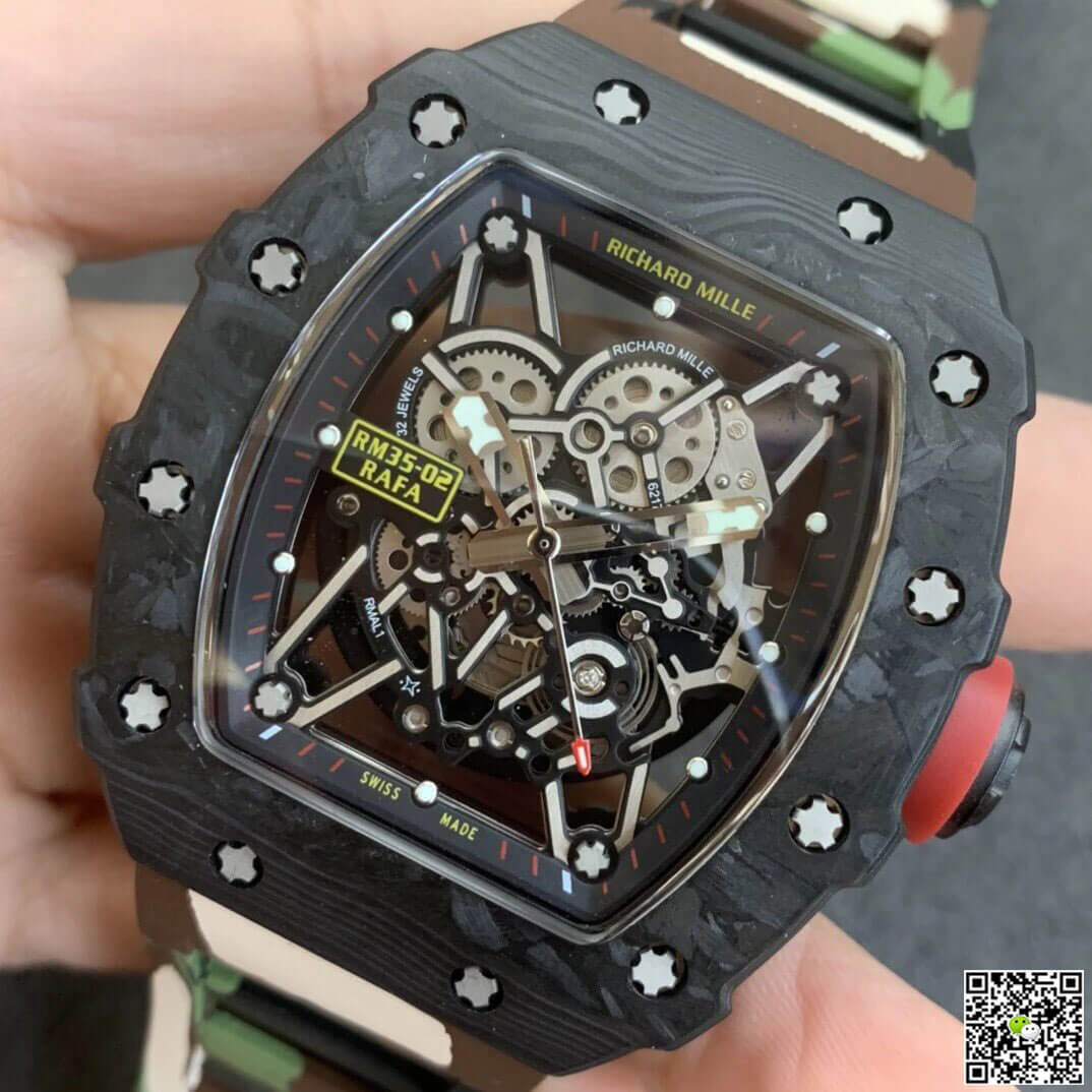 Richard Mille RM35-02 KV Factory V3 Carbon Fiber Camouflage Strap