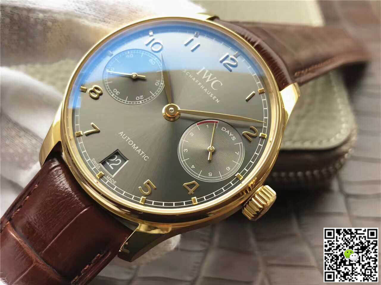 IWC Portugieser IW500101 ZF Factory Yellow Gold Case